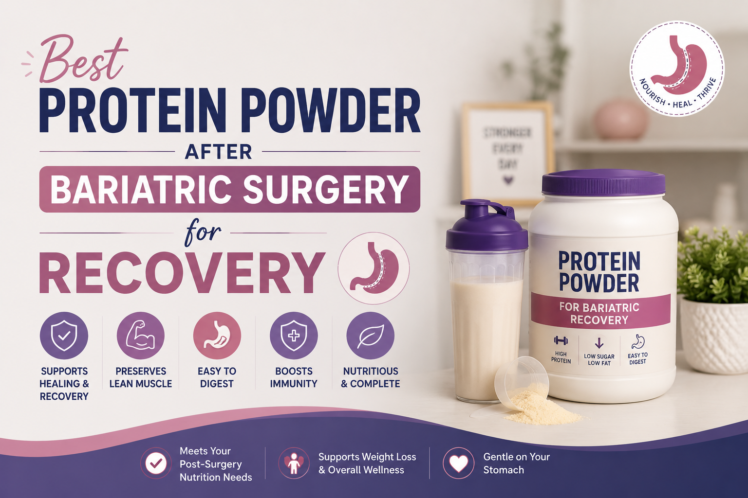 Best Bariatric Protein Powder After Surgery for Recovery